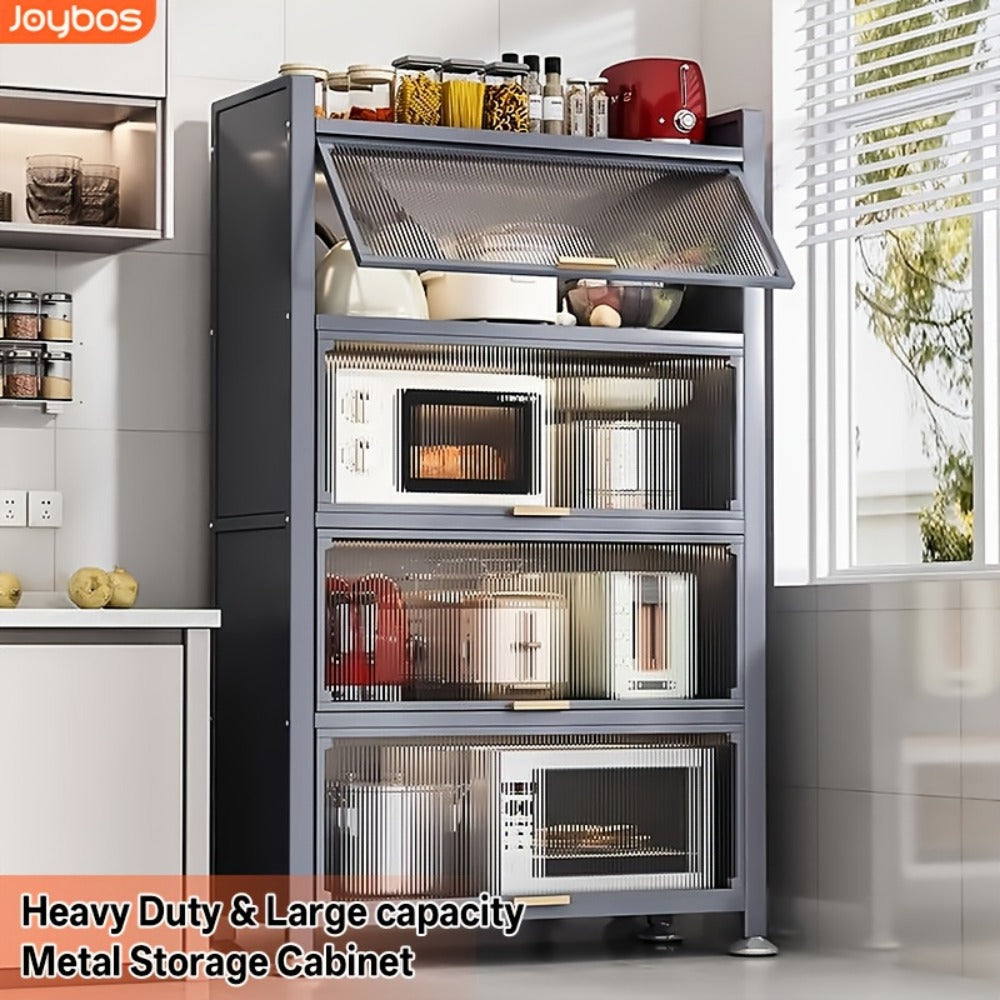 5-Tier Tall Kitchen Cabinet for Organized Everyday Storage and Daily Home Use