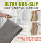Foam Padded Non Slip Women Men Slacks Trouser Pants Hangers Beige Long 30