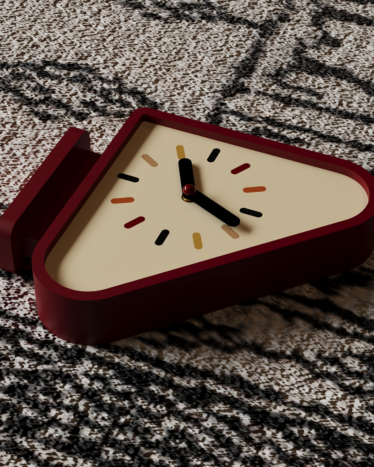 Triangle Corner View Clock