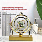 Perpetual Motion Pendulum Desk Decor - Cosmic Swing Solar System Planets Atomic Model Science for Entryways, Bedrooms and Living Spaces