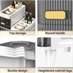 Storage Cabinet Slim PP Drawer Tower with Three, Four, Five or Six Layers and Pull-Out Bins