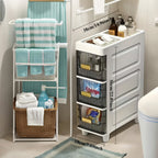 Storage Cabinet Slim PP Drawer Tower with Three, Four, Five or Six Layers and Pull-Out Bins