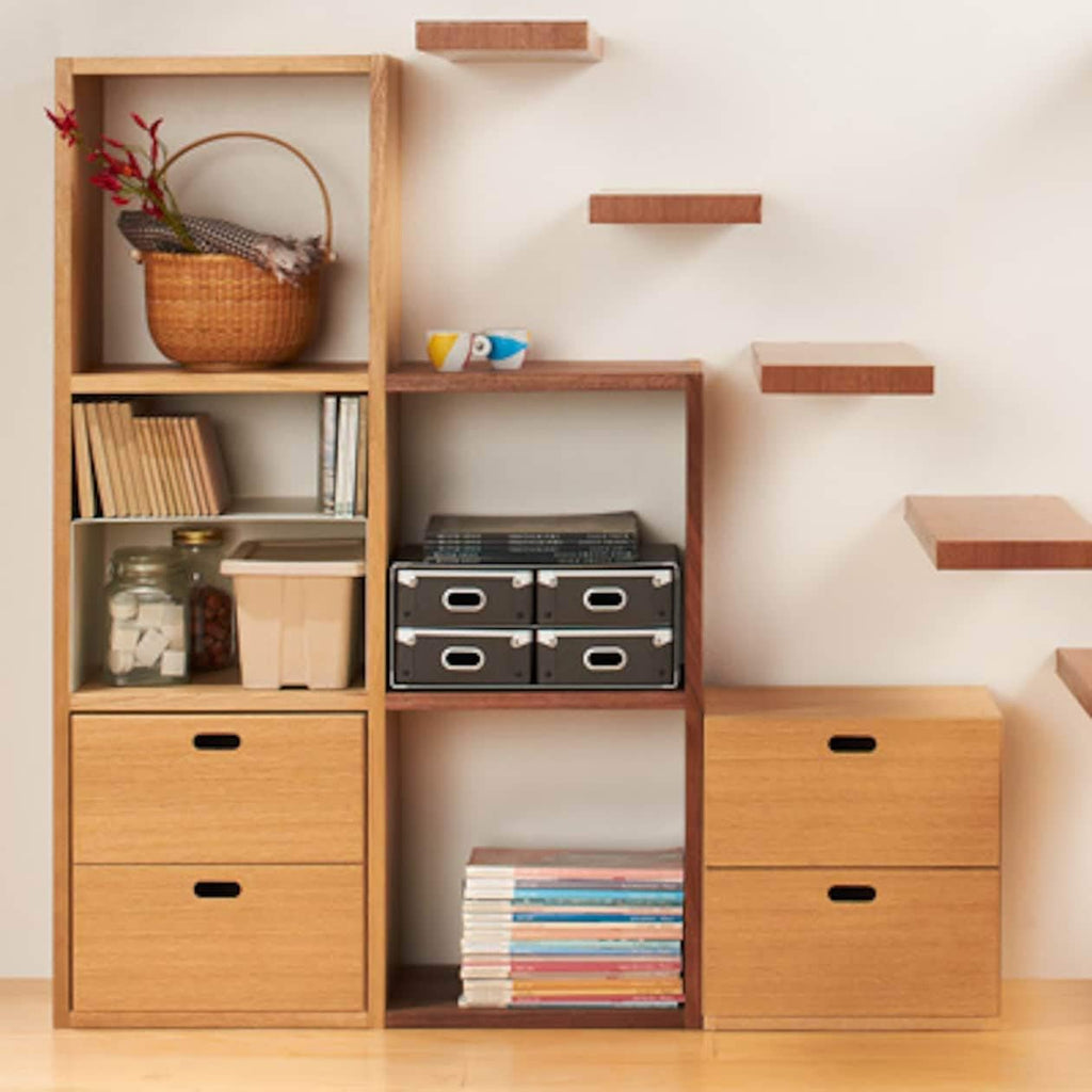 Stacking Shelf - Oak - 3 Tiers