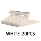 Pants Hangers Metal Open Leg Non-Slip - Heavy Duty Trouser Jeans Hanger for Wardrobe, Space Saving, Black or White, 10/20/30/50pcs