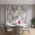 Self-Adhesive PVC Wall Sticker 22pcs Peel and Stick Marble Boho Wallpaper 11.81x23.62in Oil for Entryways, Bedrooms and Living Spaces