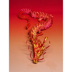 3D Printed Articulated Dragon Figurine 35.4" Giant Poseable Chinese Dragon Collectible Sculpture