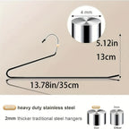 Pants Hangers Metal Open Leg Non-Slip - Heavy Duty Trouser Jeans Hanger for Wardrobe, Space Saving, Black or White, 10/20/30/50pcs