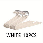 Pants Hangers Metal Open Leg Non-Slip - Heavy Duty Trouser Jeans Hanger for Wardrobe, Space Saving, Black or White, 10/20/30/50pcs