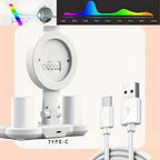 LED Desk Lamp with Built-in Fan & Touch Control, Dual Head Adjustable, USB Charging, 3 Color Modes Dimmable