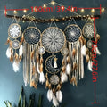 Dream Catcher Wall Decor 5 Pack Large Handmade Boho Dream Catchers Moon Sun Wall Hanging for Entryways, Bedrooms and Living Spaces
