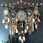 Dream Catcher Wall Decor 5 Pack Large Handmade Boho Dream Catchers Moon Sun Wall Hanging for Entryways, Bedrooms and Living Spaces