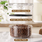 Food Storage Containers with Lids Airtight Plastic Meal Prep Containers Stackable Leak Proof BPA Free for Pantry Kitchen Refrigerator Freezer with Labels