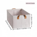 Large Fabric Storage Baskets with Handles 2 Pack Foldable Collapsible Storage Bins for Closet for Entryways, Bedrooms and Living Spaces