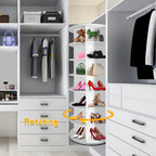 7-Tier Shoe Racks And Shoe Organizers with 360° Swivel for Entryway