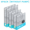 Gray Patterned Vacuum Storage Bag Set with 6-Pack No-Pump or 10- and 16-Pack Electric-Pump Options