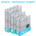 Gray Patterned Vacuum Storage Bag Set with 6-Pack No-Pump or 10- and 16-Pack Electric-Pump Options