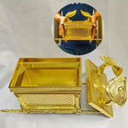 Ark of the Covenant Figurine – Golden Artisan Tabletop Statue, Spiritual Religious Decor for Home & Office, Hanukkah, Easter & Ramadan Gift Ornament, Indoor Outdoor Display, Medium & Large