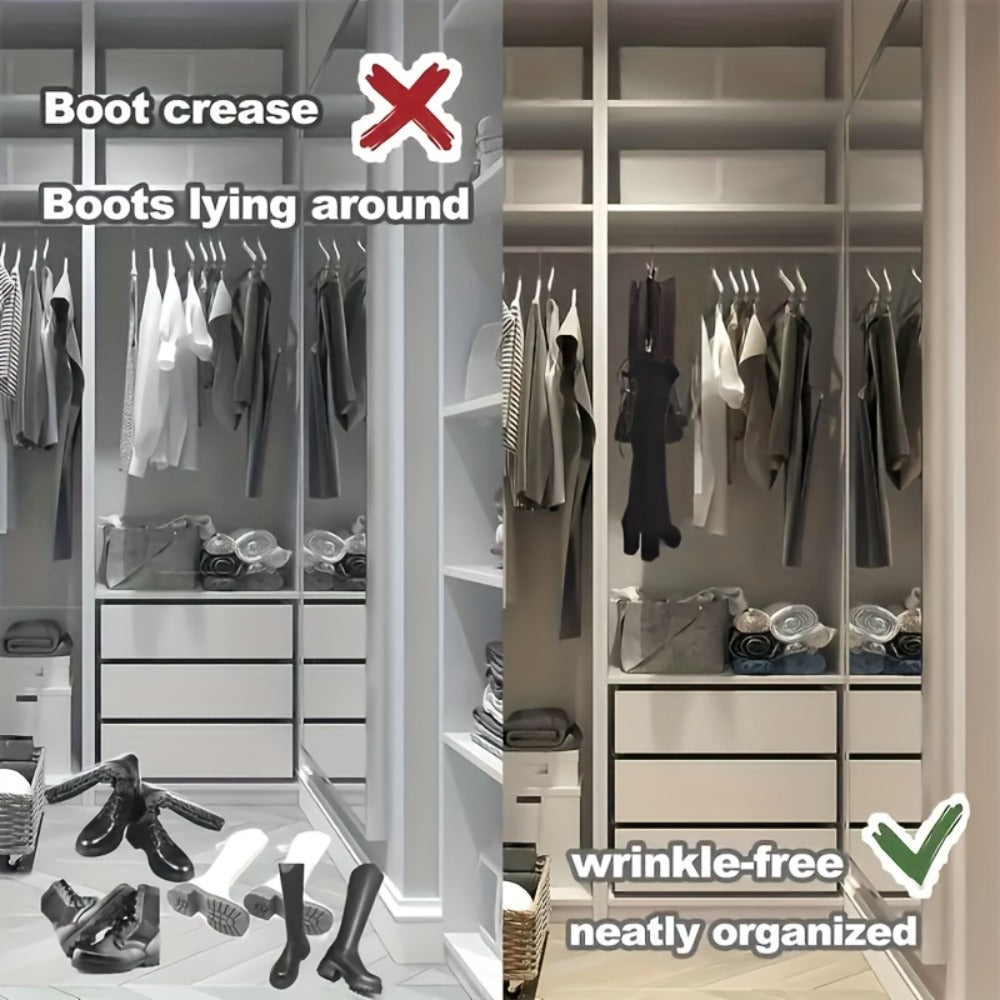 Metal Clamp Clothes Hangers, 10-Piece Set in White, Gray or Black with Twin Clips for Pants, Skirts or Boots