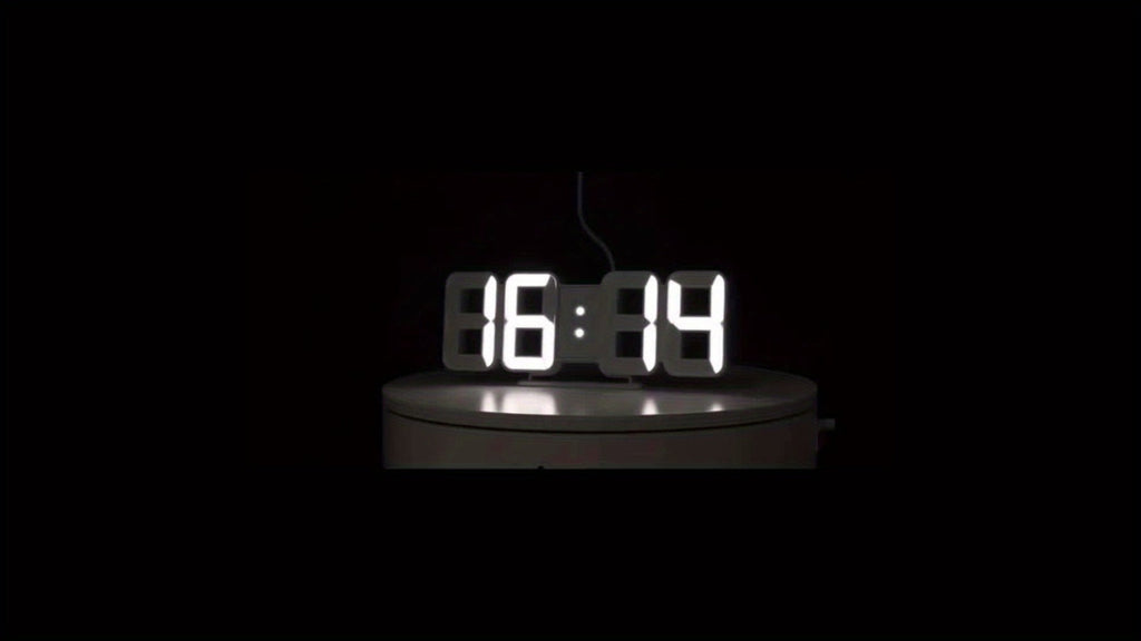 3D LED Digital Alarm Clock Colorful Night Light Home Decor Bedroom Desk Clock USB Powered for Entryways, Bedrooms and Living Spaces