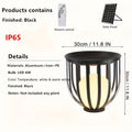 Solar Garden Light Table or Floor Lamp with Short and Tall Options, Solar Panel and Remote-Control Layout
