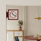 Square View Double-Sided Clock