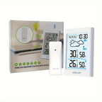 Home Weather Station | Wireless Indoor Outdoor Forecast Alarm Clock
