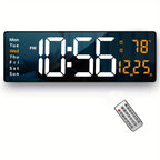 LED Digital Alarm Clock with Dual Alarm, Countdown Timer & 4-Level Dimmer for Bedside Nightstand