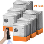 Travel Compression Bags with Pump 24 Pack - Vacuum Storage Pouches for Clothing, Space Saving Packing Bags for Suitcase Backpack