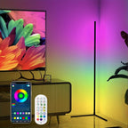 RGB Smart Floor Lamp 56 Inch, 16 Million DIY Color Changing with App & Remote Control, Music Sync