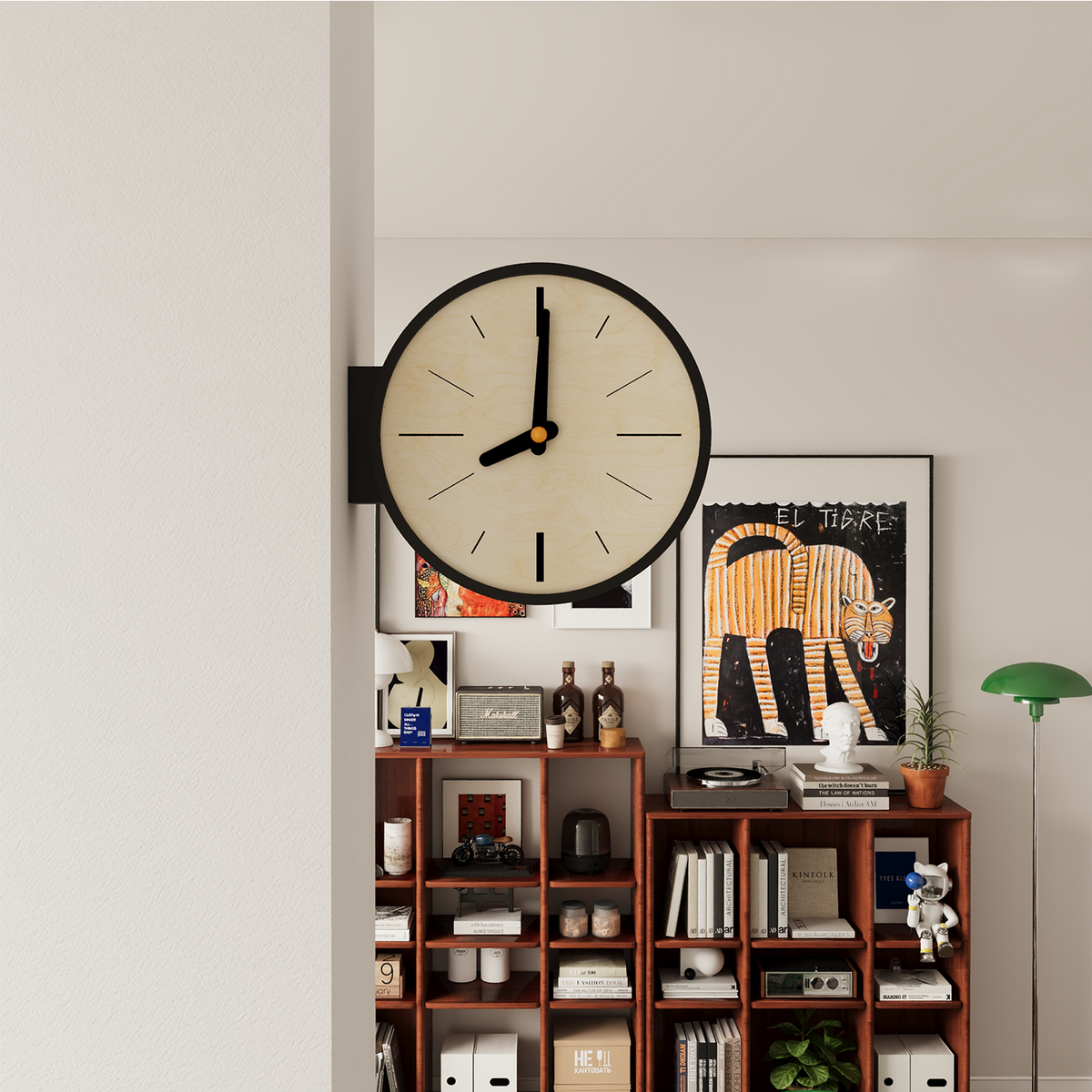 Classic Corner View Clock