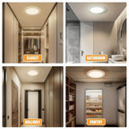 Rechargeable Ceiling Light No Wiring, Battery Operated LED Ceiling Light with Remote Control, Motion Sensor