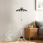 Telescopic Garment Drying Stand with Three Rotating Hanger Arms, Adjustable Height and Gray or Black Finish