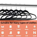 Non-Slip Velvet Hangers with 360° Rotating Hook & Hanger Buckles – Space Saving Closet Organizer Set (50pcs or 20pcs)