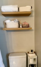 Cotton Rope Storage Baskets Set of 5 with Leather Handles in Four Color Options for Home Organization