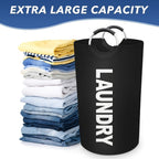 Tall 95L Laundry Basket Set with 14.96 x 31.1-Inch Fabric Bins in Single Gray or Two-Piece Color Options
