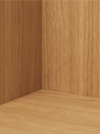 Stagger Shelf - Square - Oiled Oak
