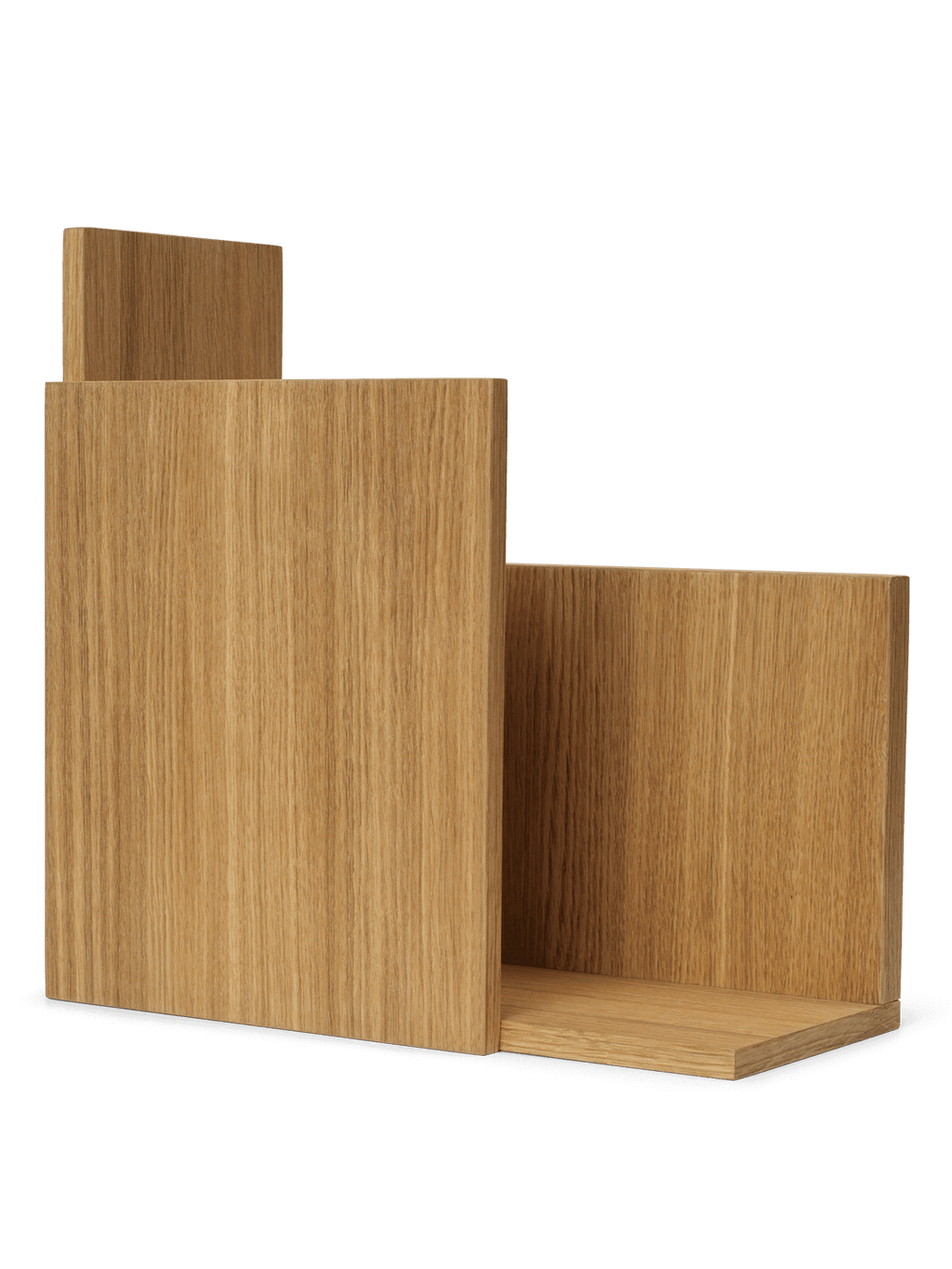 Stagger Shelf - Square - Oiled Oak