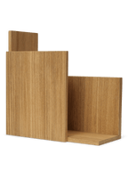 Stagger Shelf - Square - Oiled Oak