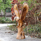 Eagle Statue 15.5-Inch Lifelike Resin Sculpture, Majestic Bald Eagle Figurine for Outdoor Garden, Patio, Yard & Indoor Home Decor — Classic Wildlife Art Accent, Housewarming & Holiday Gift