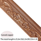 3D Self-Adhesive Foam Baseboard Wall Trim Sticker Waterproof Peel and Stick Carved Wallpaper Border Skirting for Home Decor White Silver Gray Copper Gold 4 8 12 Rolls