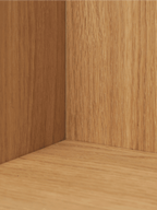 Stagger Shelf - Tall - Oiled Oak