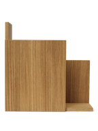 Stagger Shelf - Square - Oiled Oak