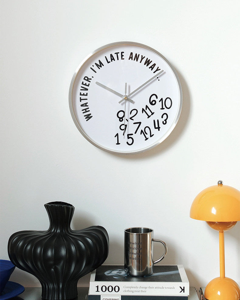 Whatever, I'm Late Anyway Clock