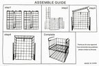 Wall Mount Foldable Storage Basket - Metal Organizer, Collapsible Space Saving for Kitchen Cabinet