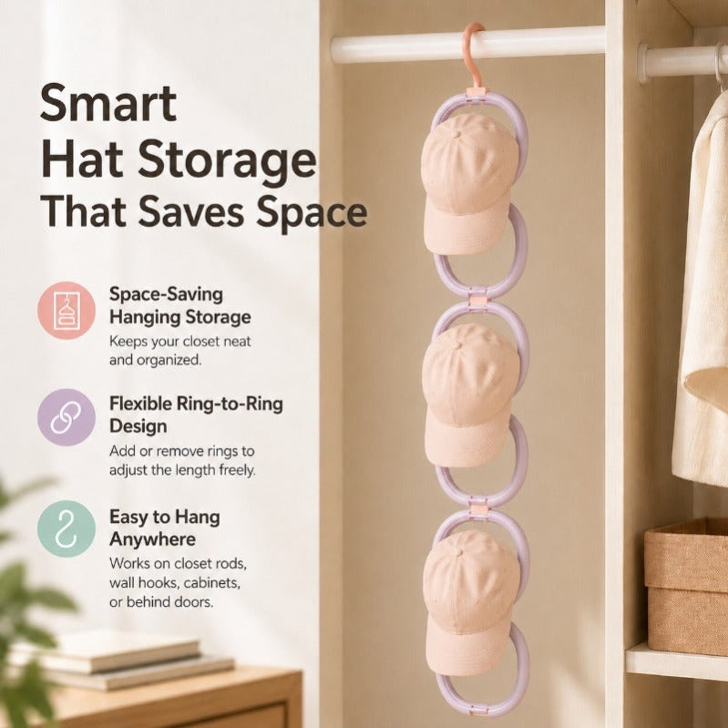 Modular Hanging Hat Organizer
