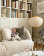 Akari 10A Rice Paper Floor Lamp, Japanese style, suitable for study, bedroom, and living spaces