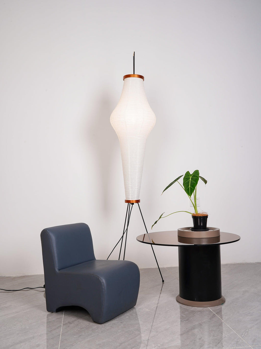 Akari 10A Rice Paper Floor Lamp, Japanese style, suitable for study, bedroom, and living spaces