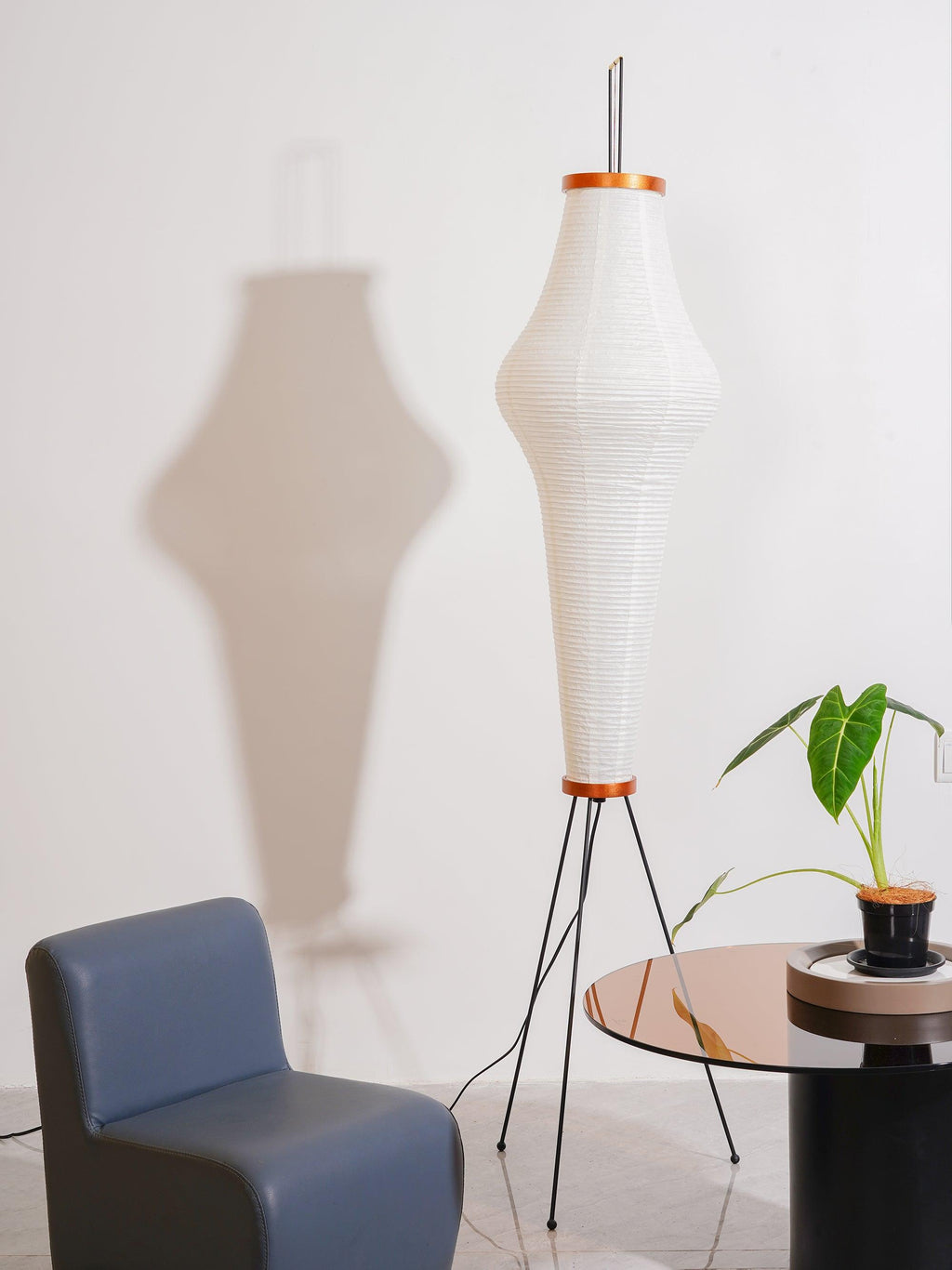 Akari 10A Rice Paper Floor Lamp, Japanese style, suitable for study, bedroom, and living spaces