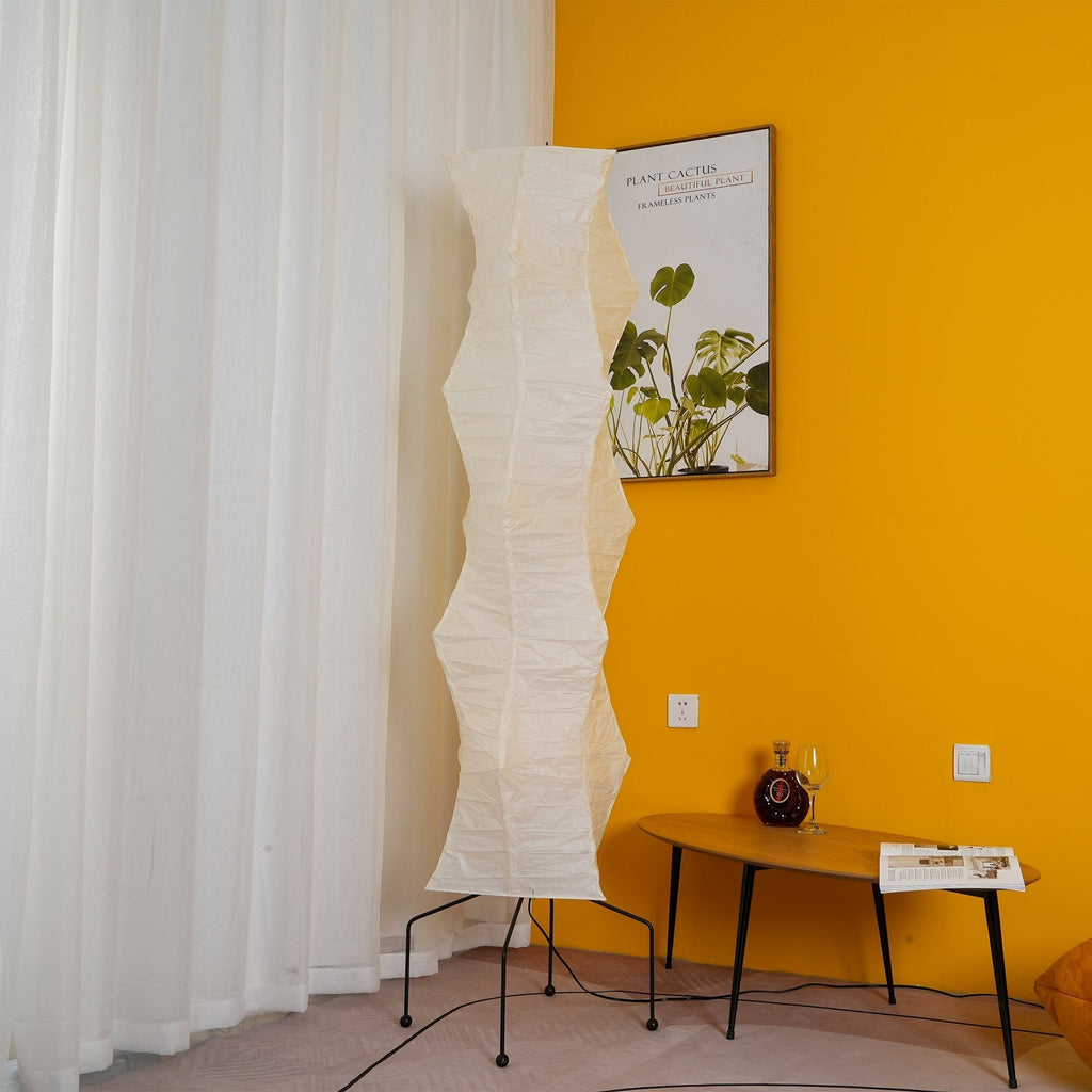 Akari 10A Rice Paper Floor Lamp, Japanese style, suitable for study, bedroom, and living spaces
