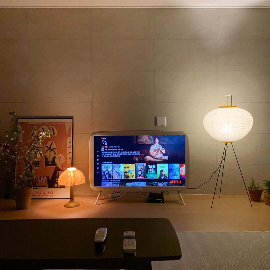 Akari 10A Rice Paper Floor Lamp, Japanese style, suitable for study, bedroom, and living spaces
